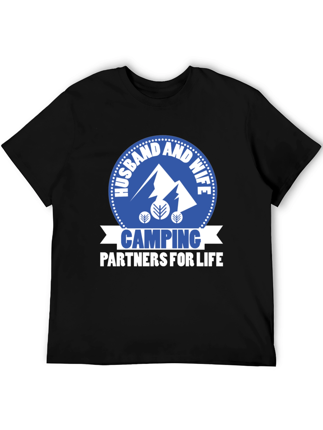Husband & Wife Camping Partners Graphic T-Shirt