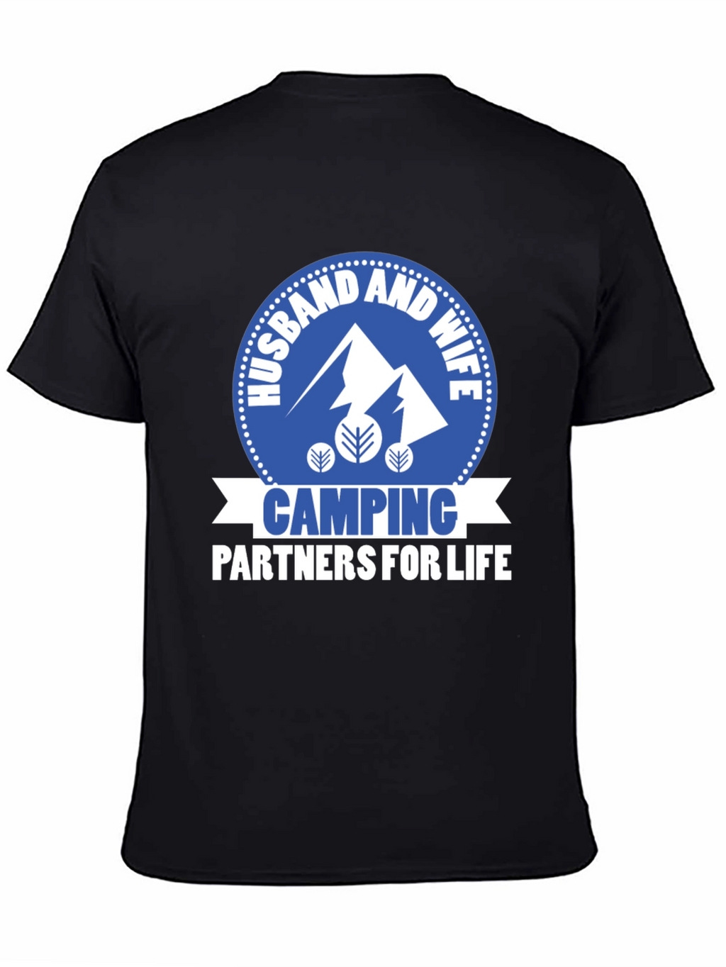 Husband & Wife Camping Partners Graphic T-Shirt