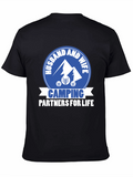 Husband & Wife Camping Partners Graphic T-Shirt