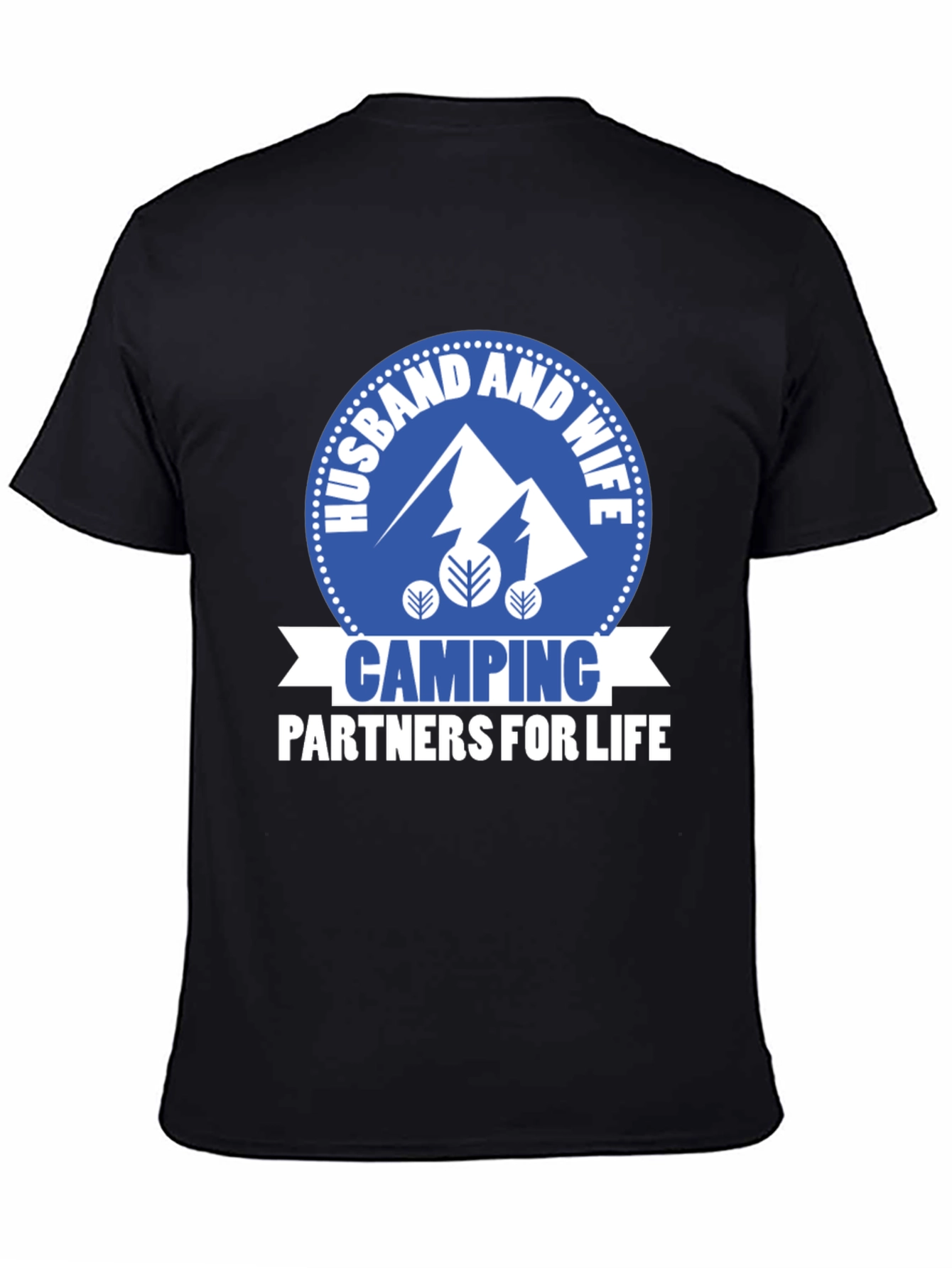 Husband & Wife Camping Partners Graphic T-Shirt