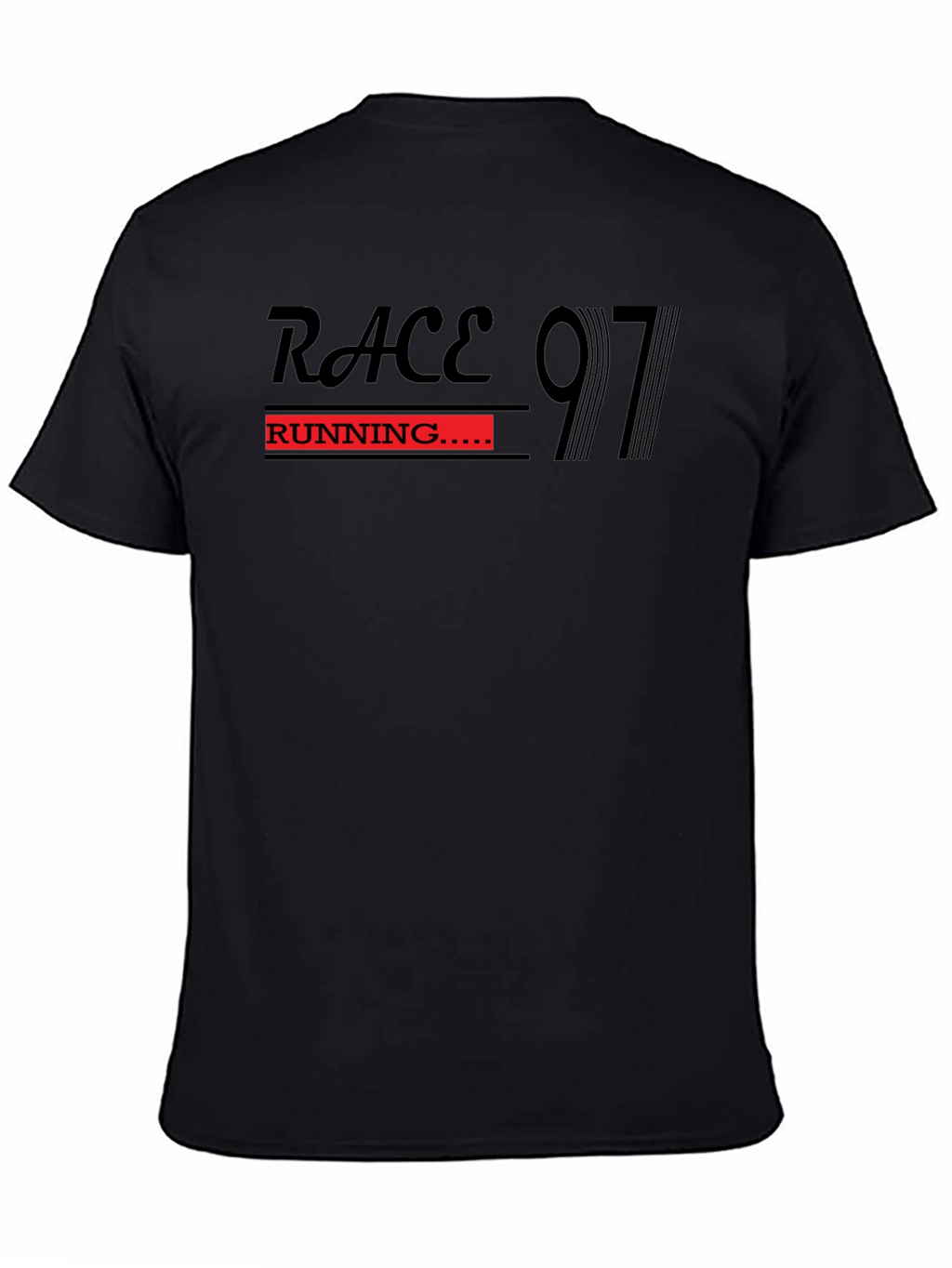 Race Running 97 Black T-Shirt