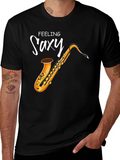 Feeling Saxy Black T-Shirt