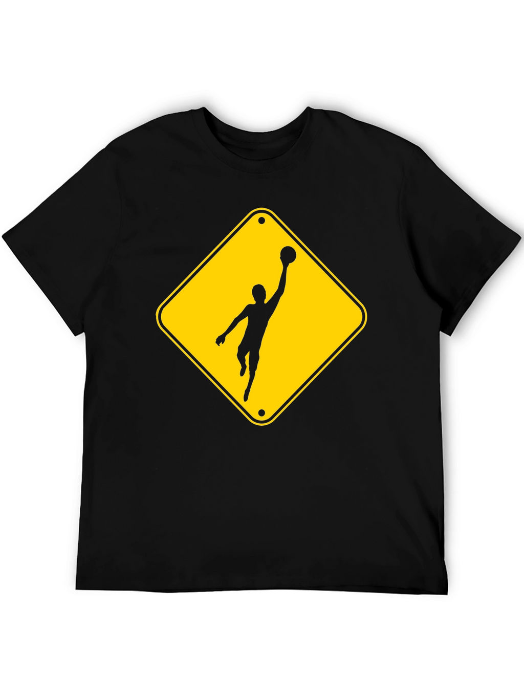 Basketball Caution T-Shirt - Black
