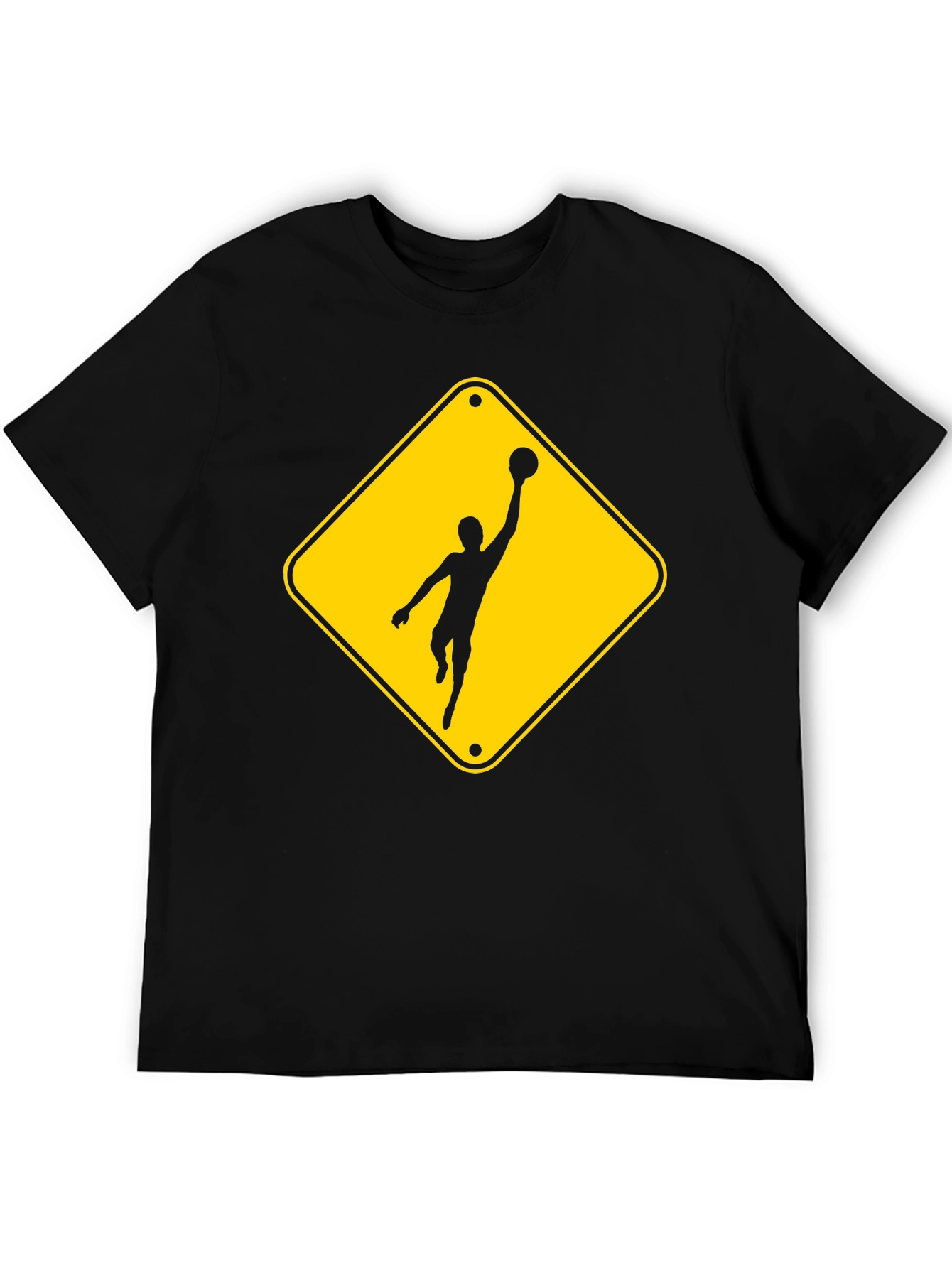 Basketball Caution T-Shirt - Black