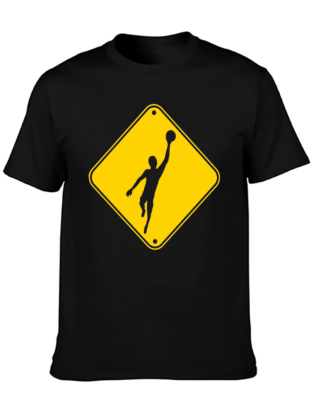 Basketball Caution T-Shirt - Black