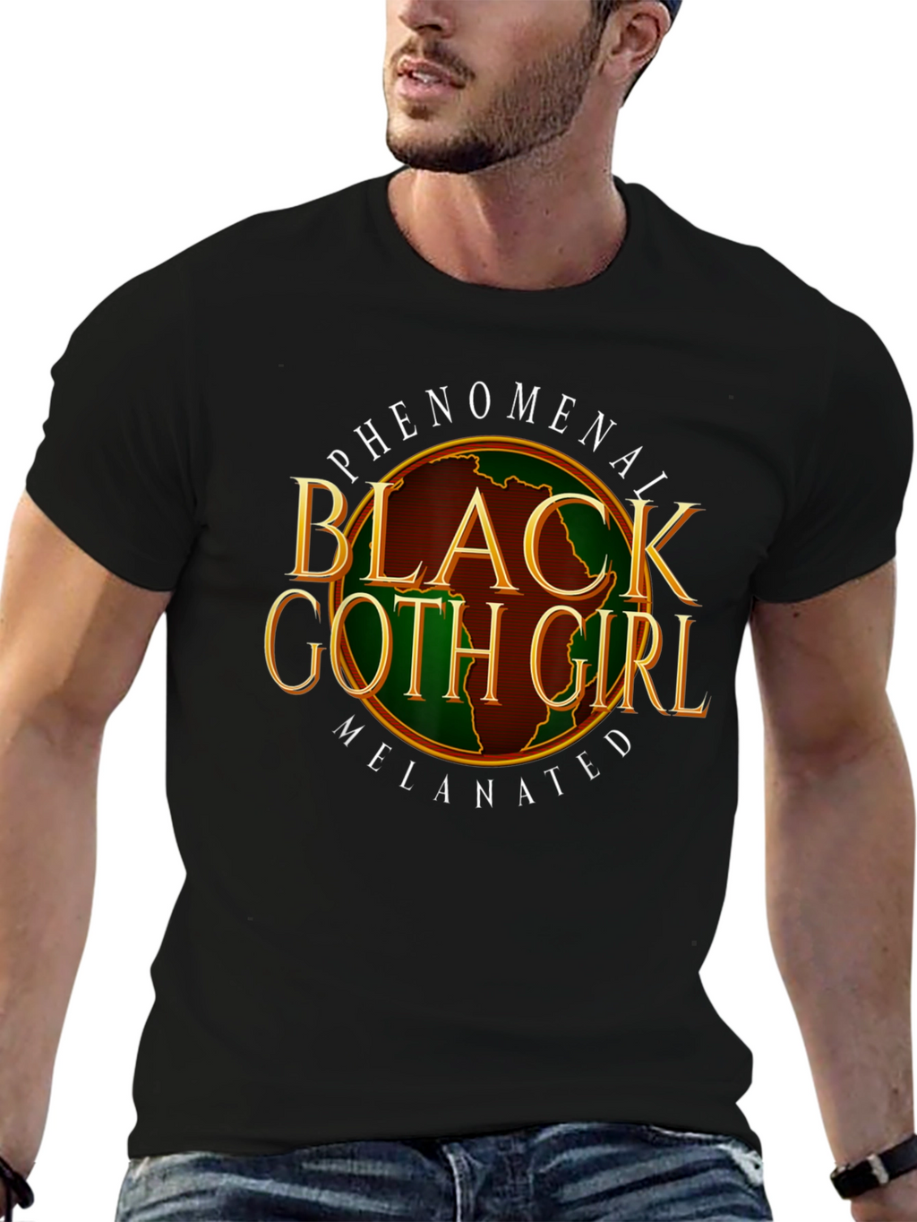 Phenomenal Black Goth Girl Melenated T-Shirt