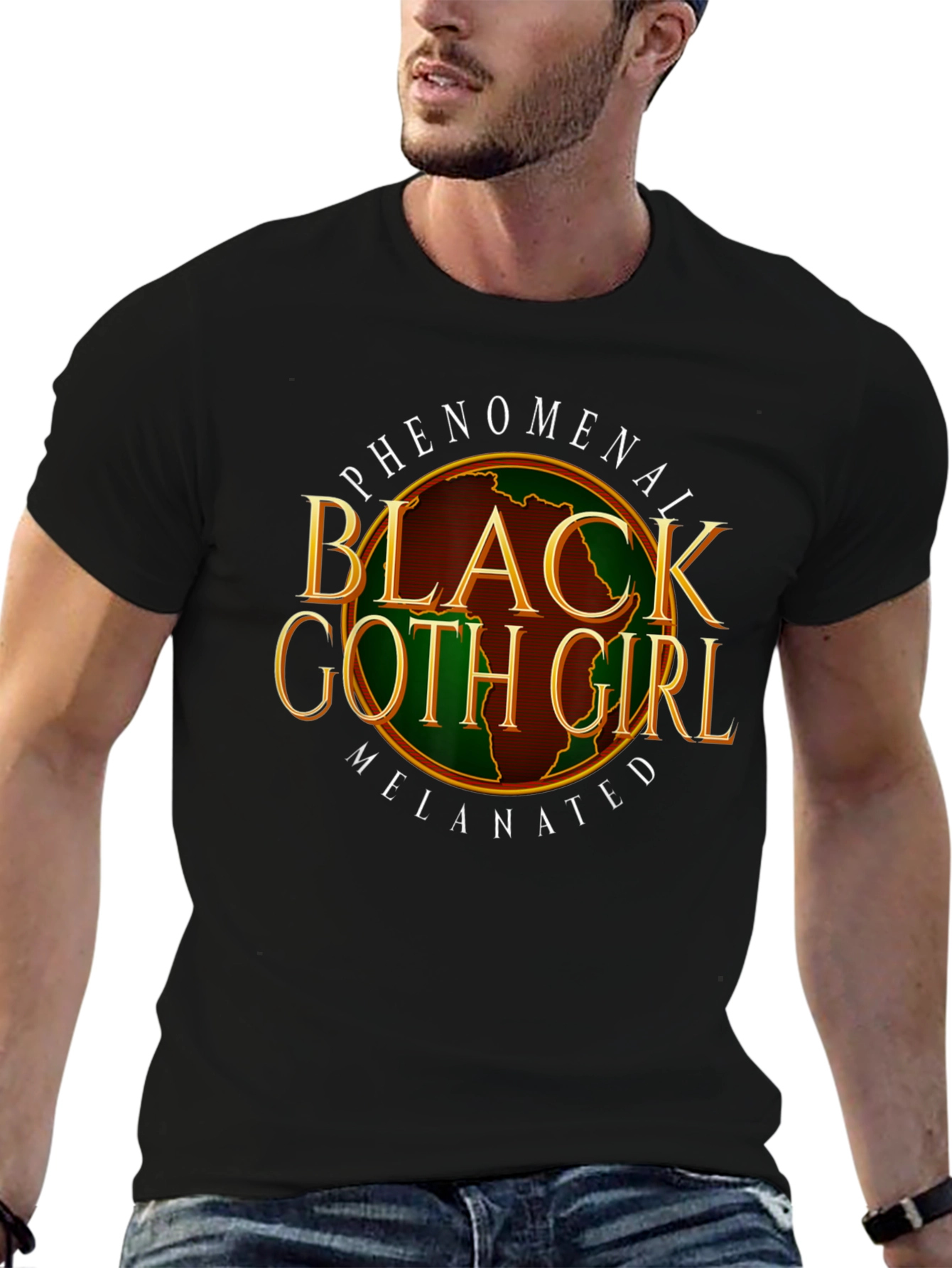 Phenomenal Black Goth Girl Melenated T-Shirt
