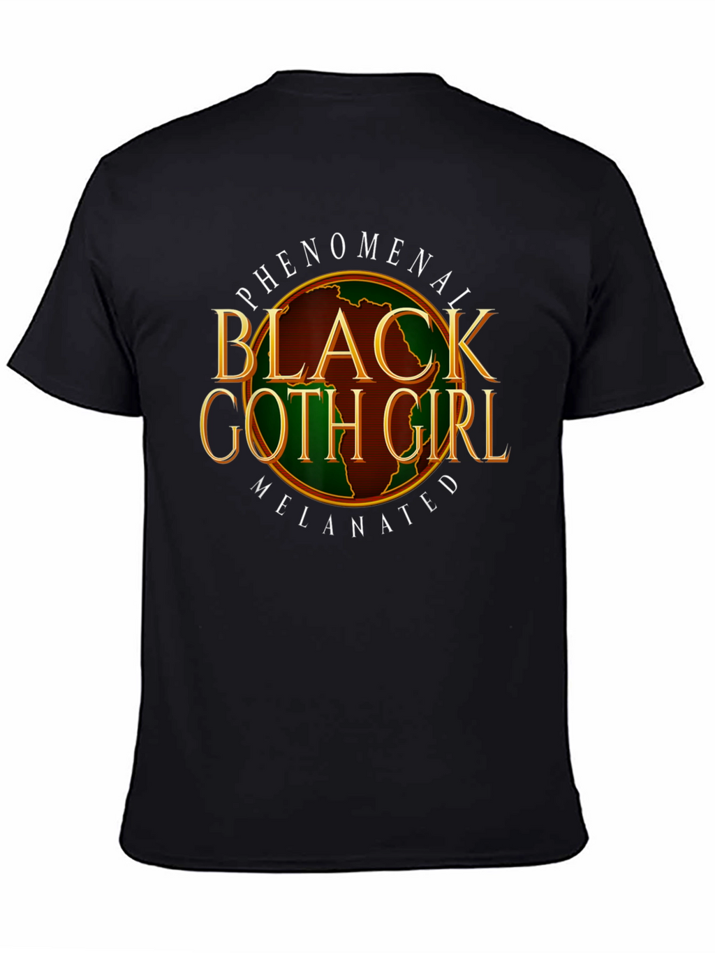 Phenomenal Black Goth Girl Melenated T-Shirt