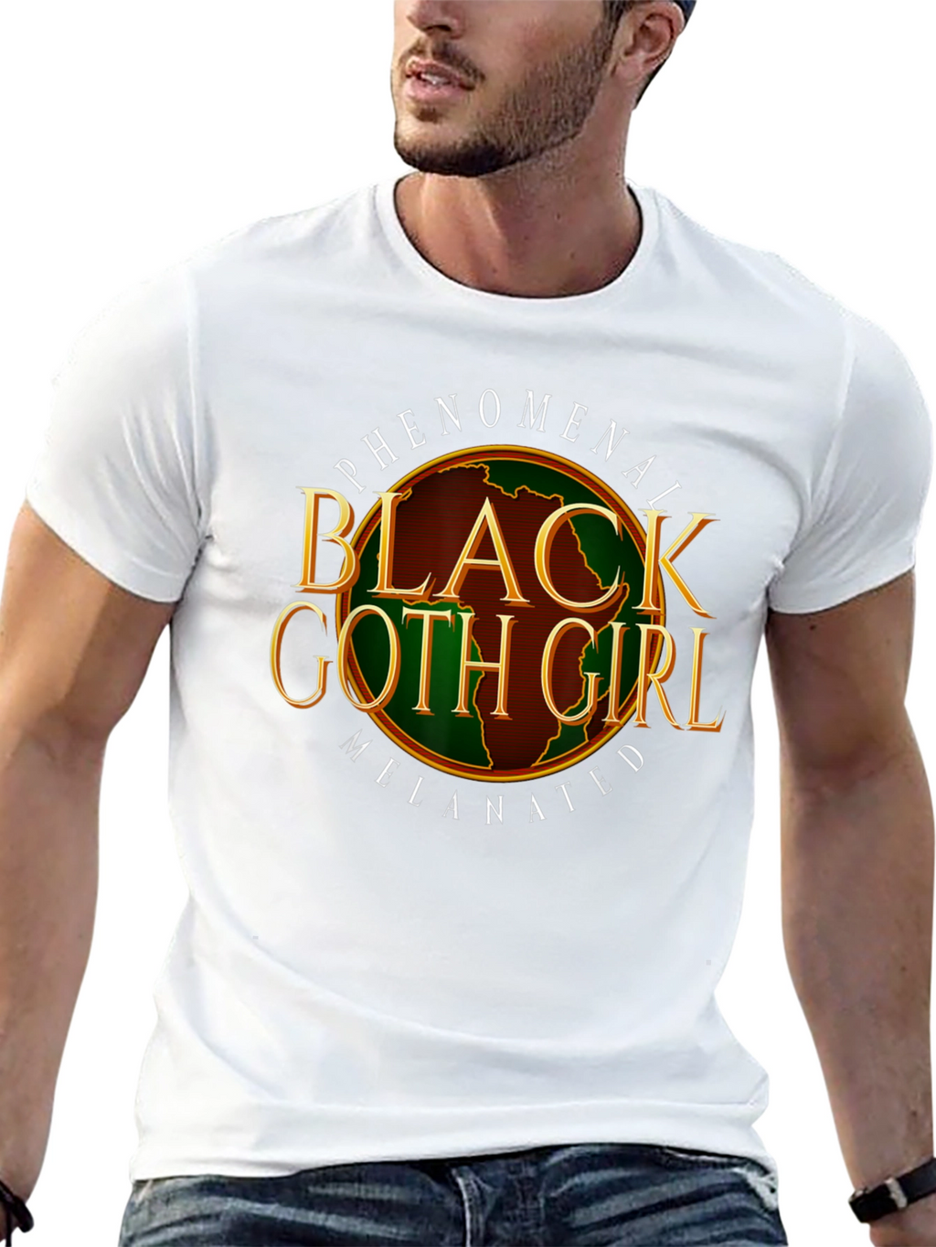 Phenomenal Black Goth Girl Melenated T-Shirt
