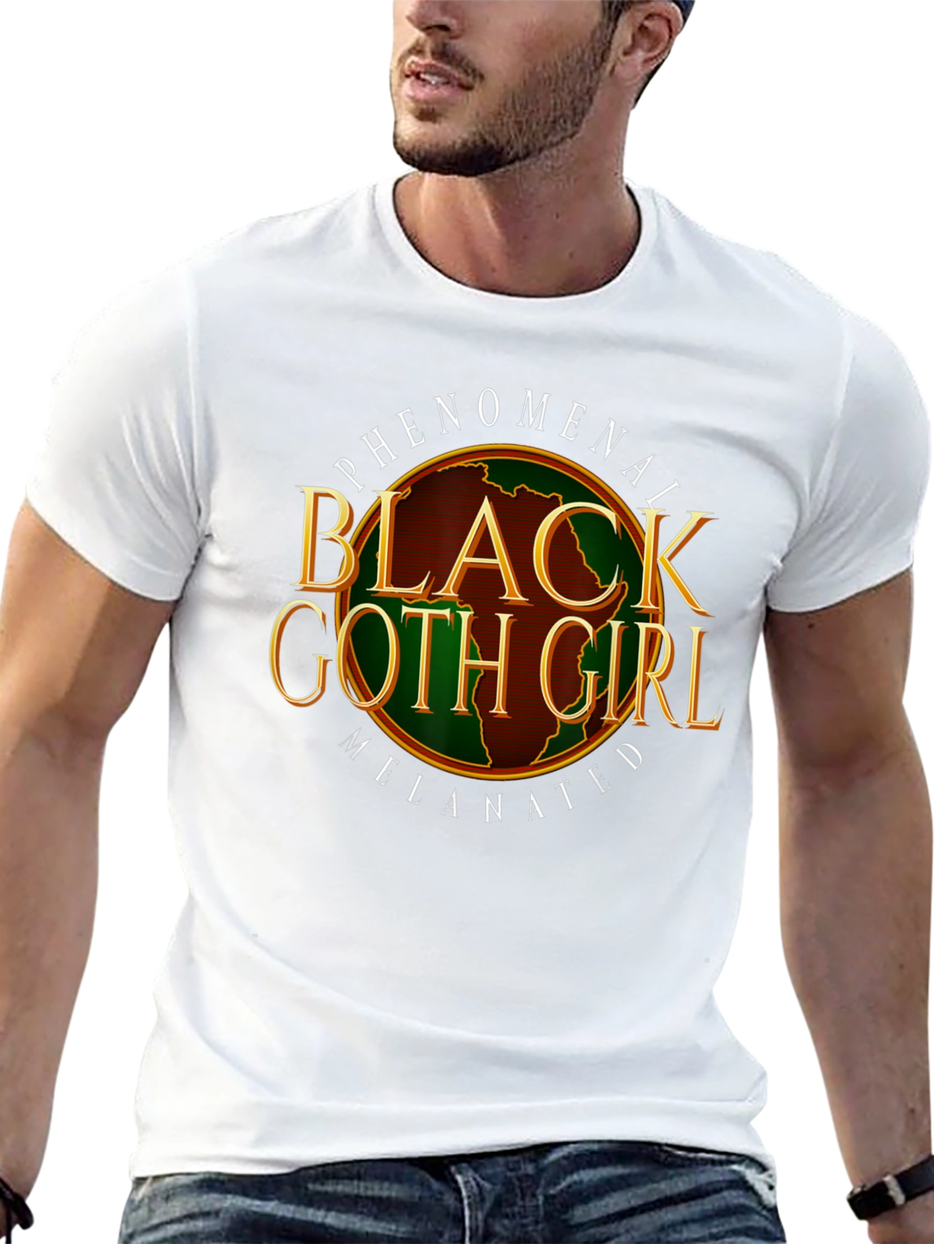 Phenomenal Black Goth Girl Melenated T-Shirt