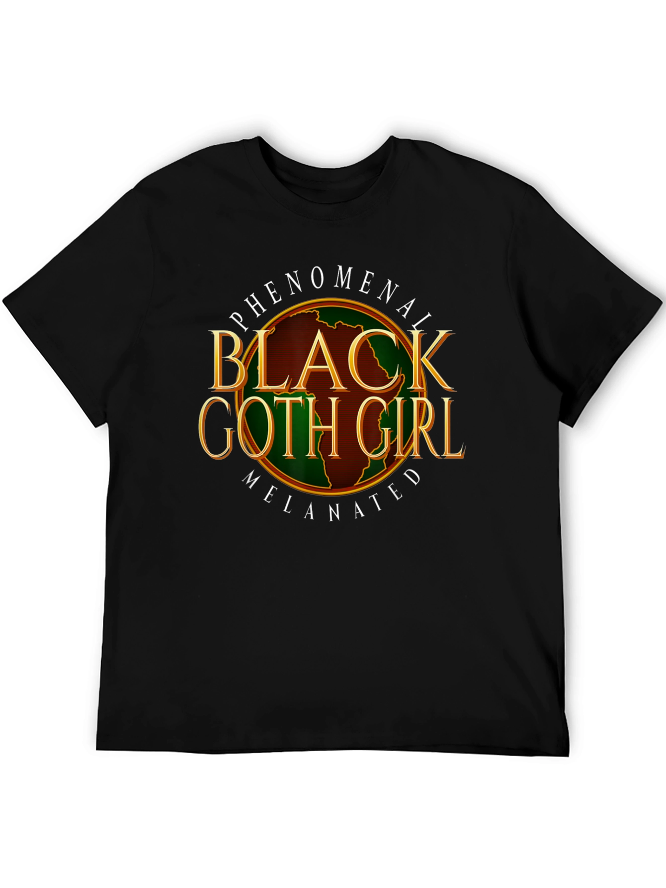 Phenomenal Black Goth Girl Melenated T-Shirt