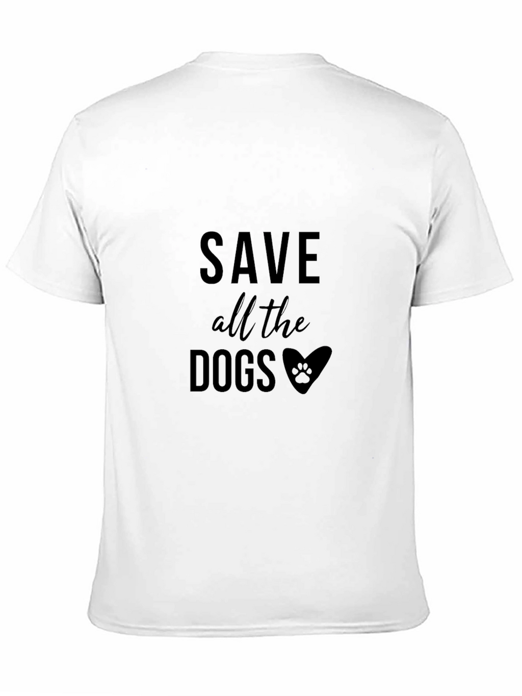 Save All The Dogs Graphic Print Tee