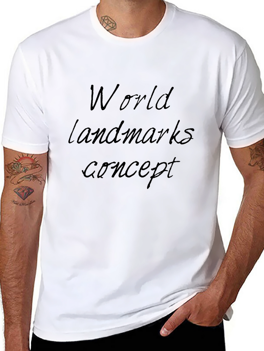World Landmarks Concept T-Shirt
