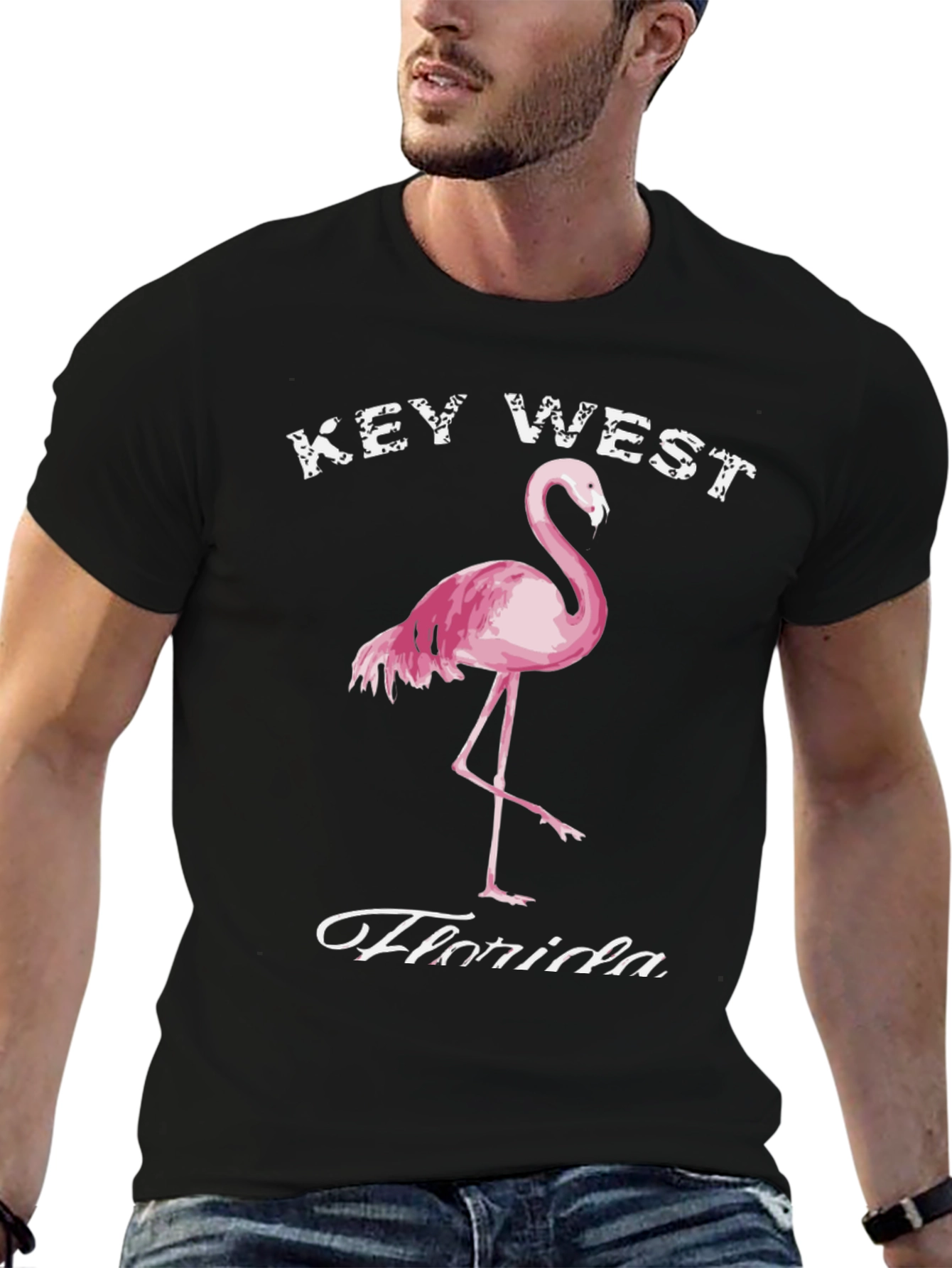 Key West Florida Flamingo Graphic T-Shirt