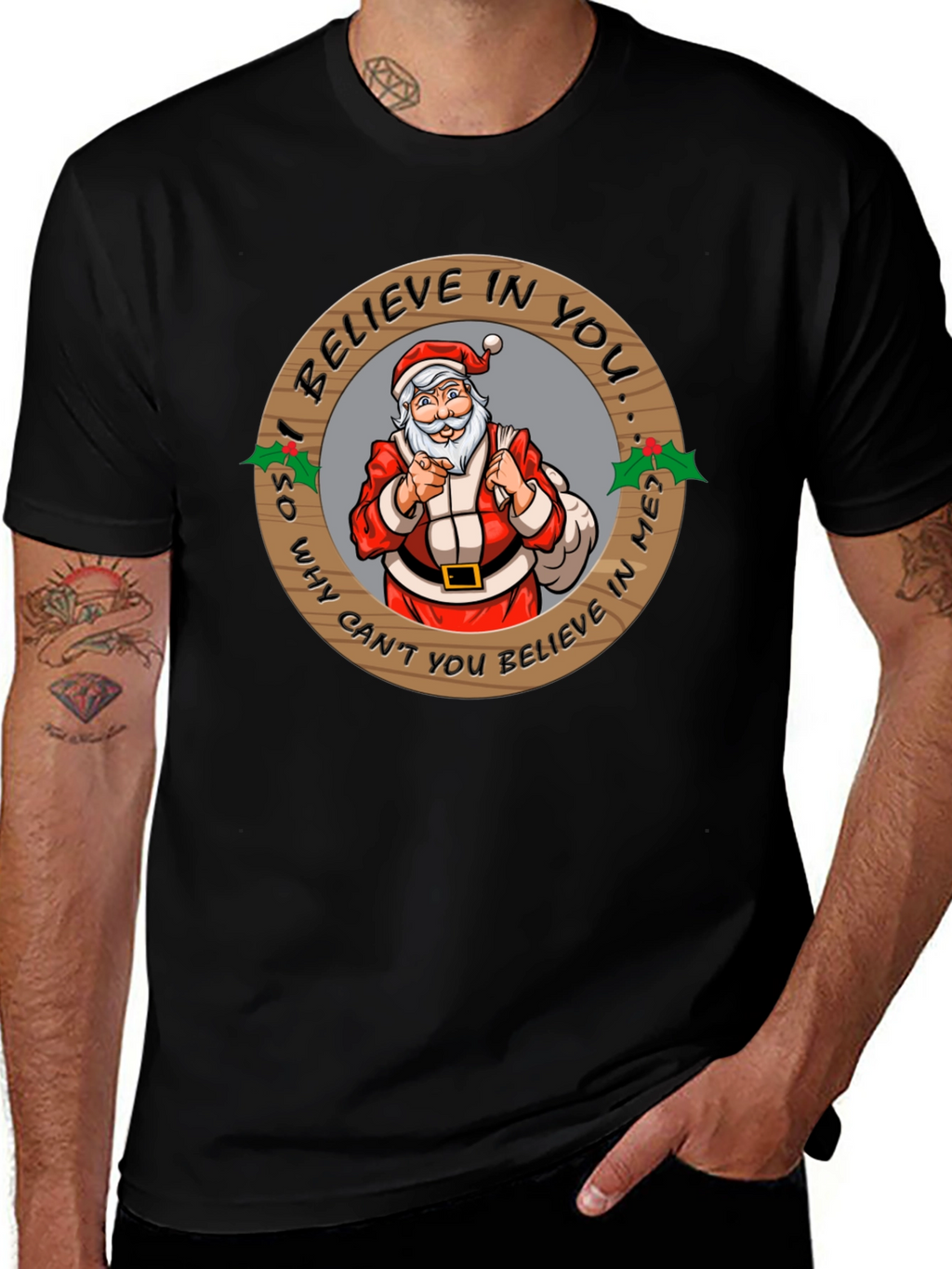 Believe In Santa Graphic T-Shirt