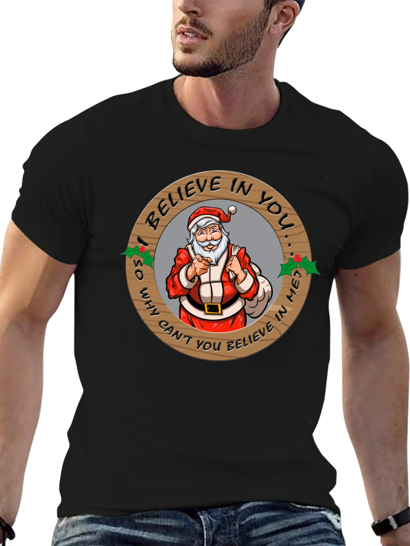 Believe In Santa Graphic T-Shirt