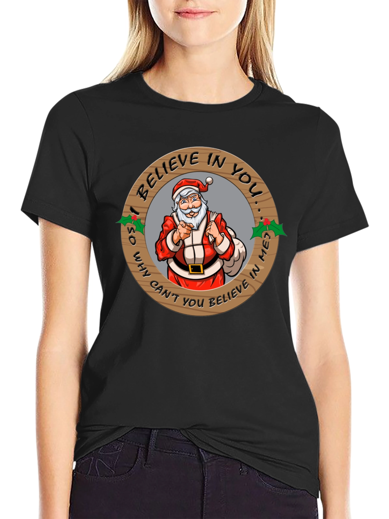 Believe In Santa Graphic T-Shirt