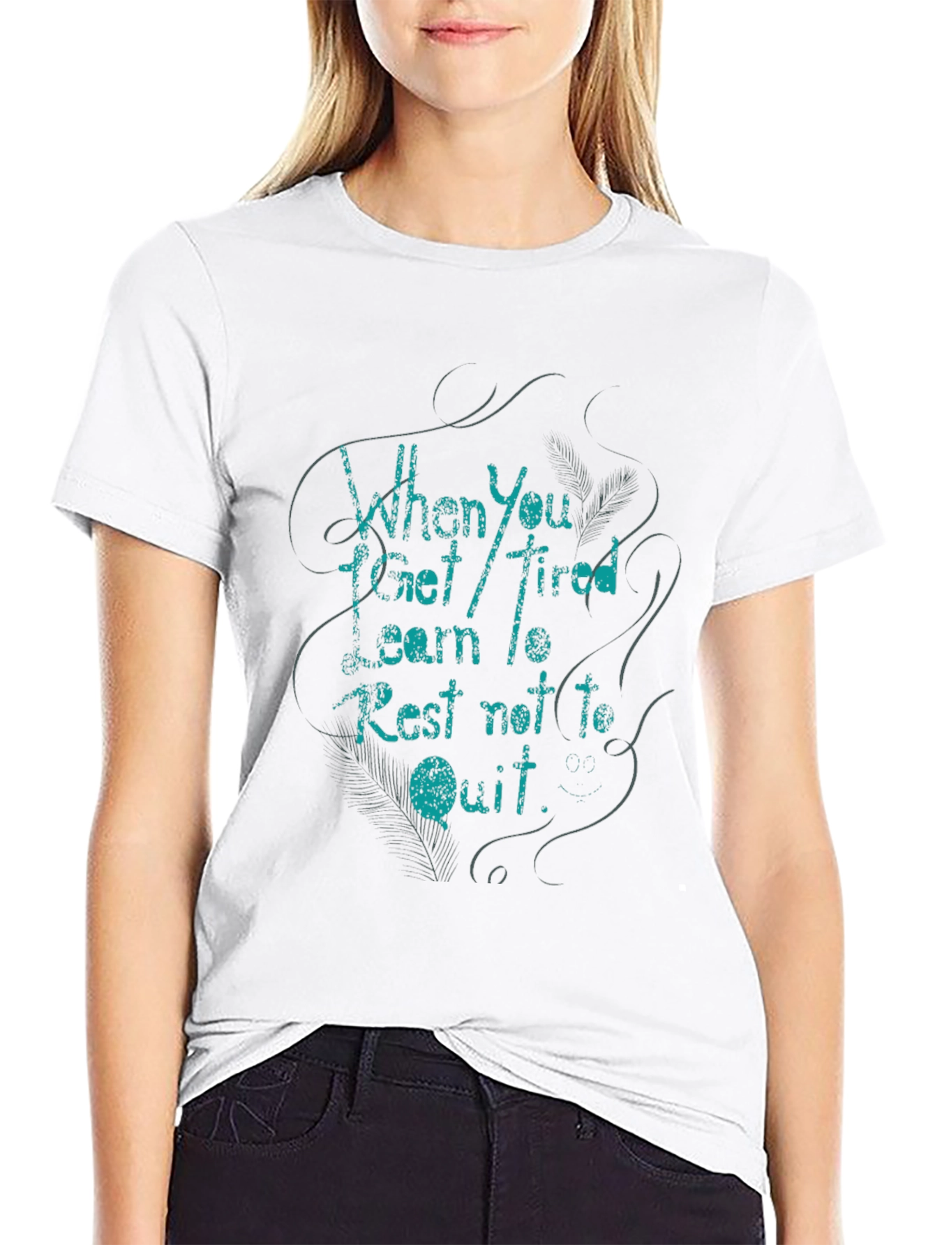 Mens Black T-Shirt - Inspirational Quote