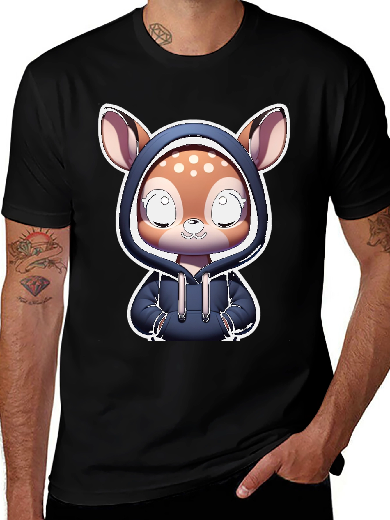 Cute Deer Hoodie T-Shirt