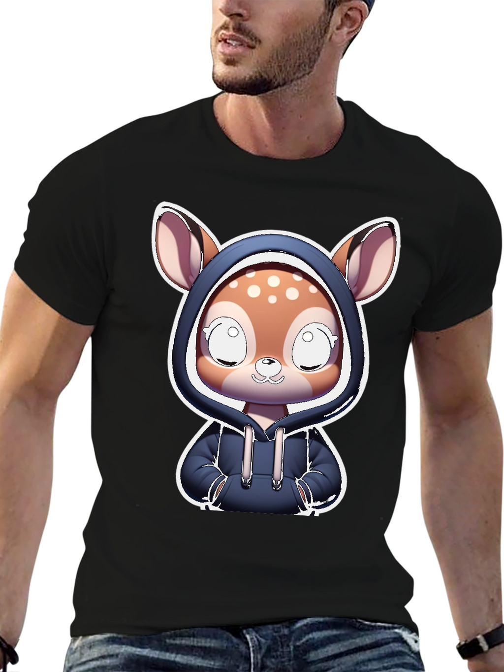 Cute Deer Hoodie T-Shirt