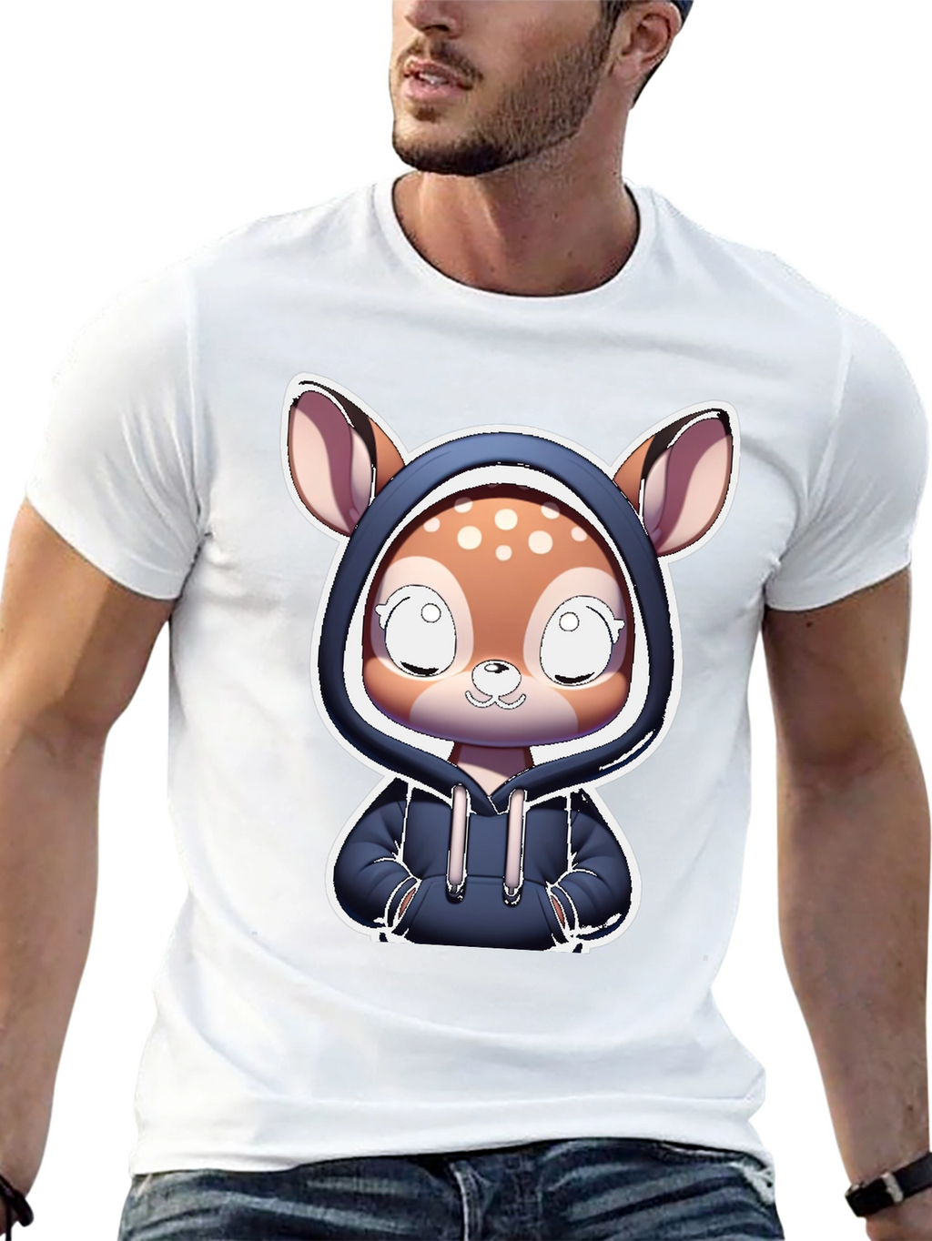 Cute Deer Hoodie T-Shirt