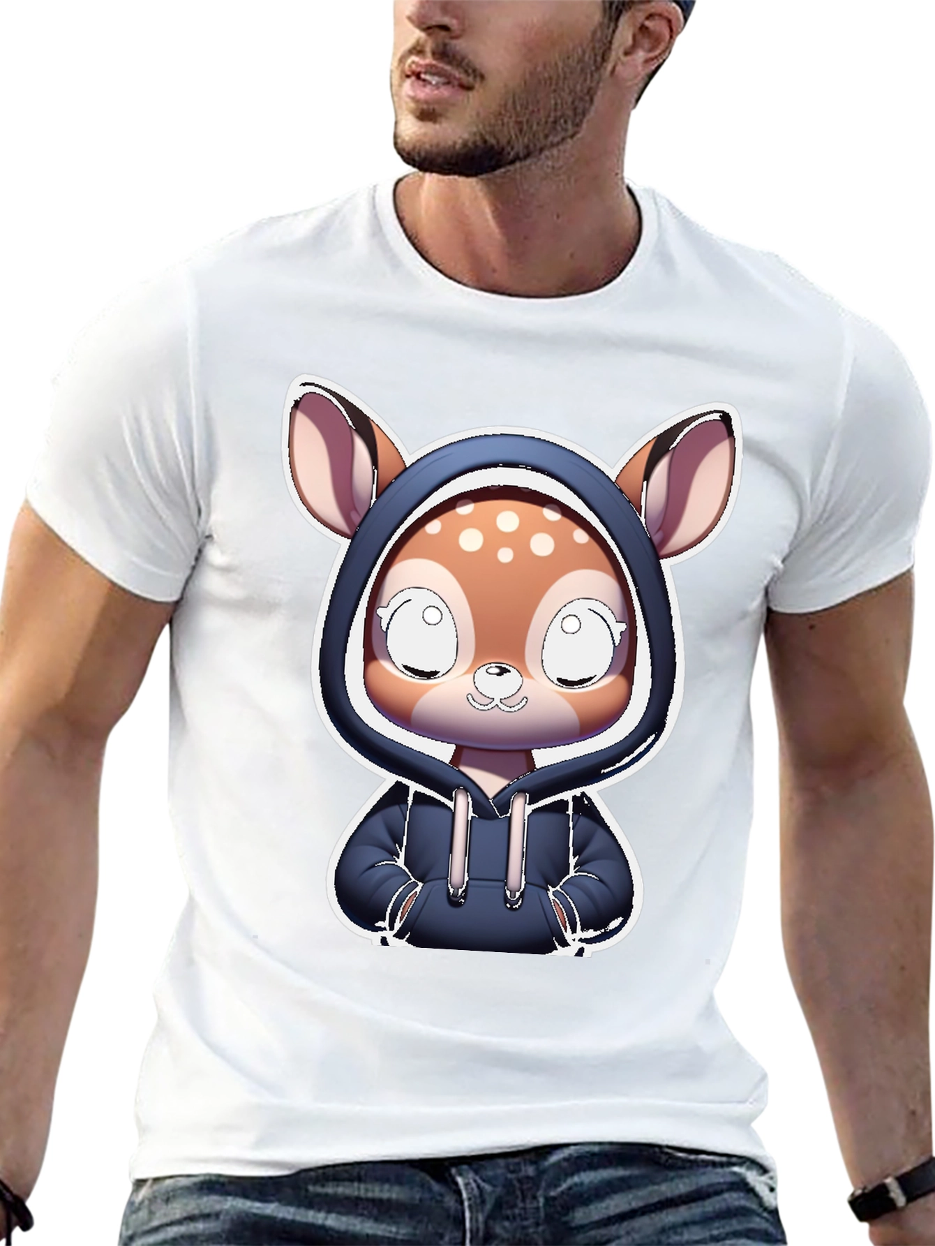 Cute Deer Hoodie T-Shirt