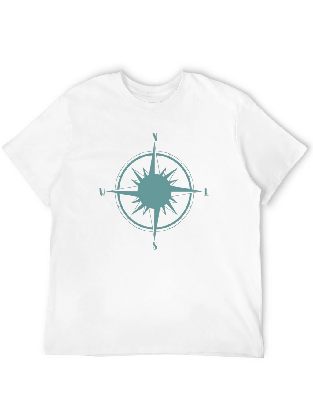 Compass Rose Graphic Tee - Stylish Black T-Shirt