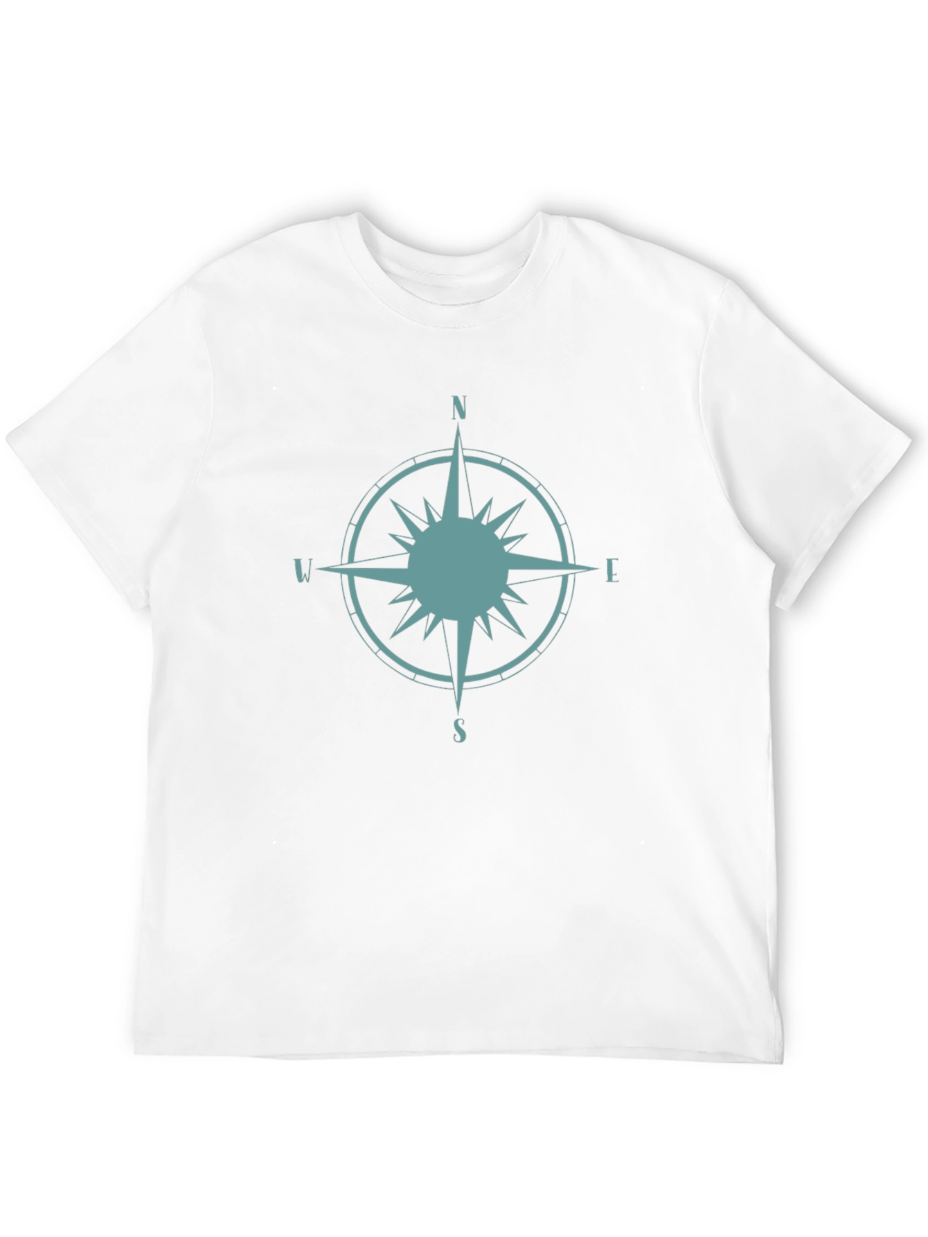 Compass Rose Graphic Tee - Stylish Black T-Shirt