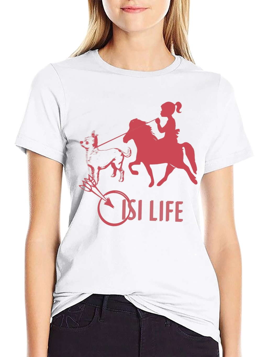 ISI Life Graphic Tee - Black Cotton Blend T-Shirt