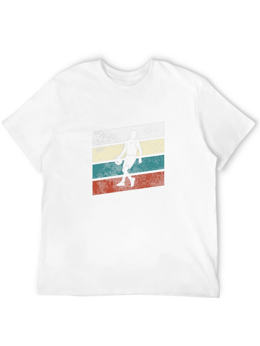 Retro Basketball Player Graphic Tee - Black