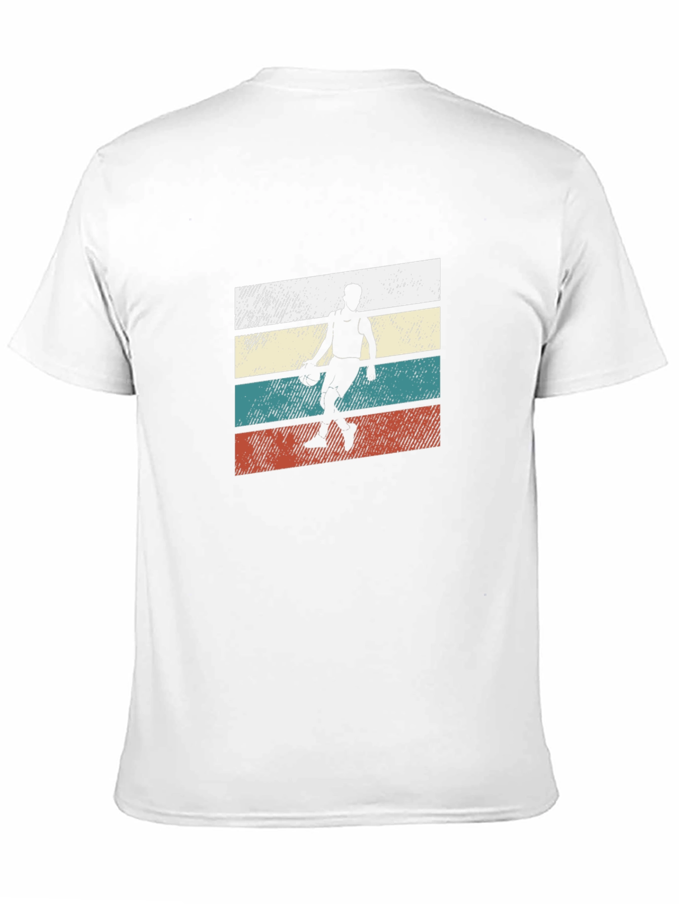 Retro Basketball Player Graphic Tee - Black
