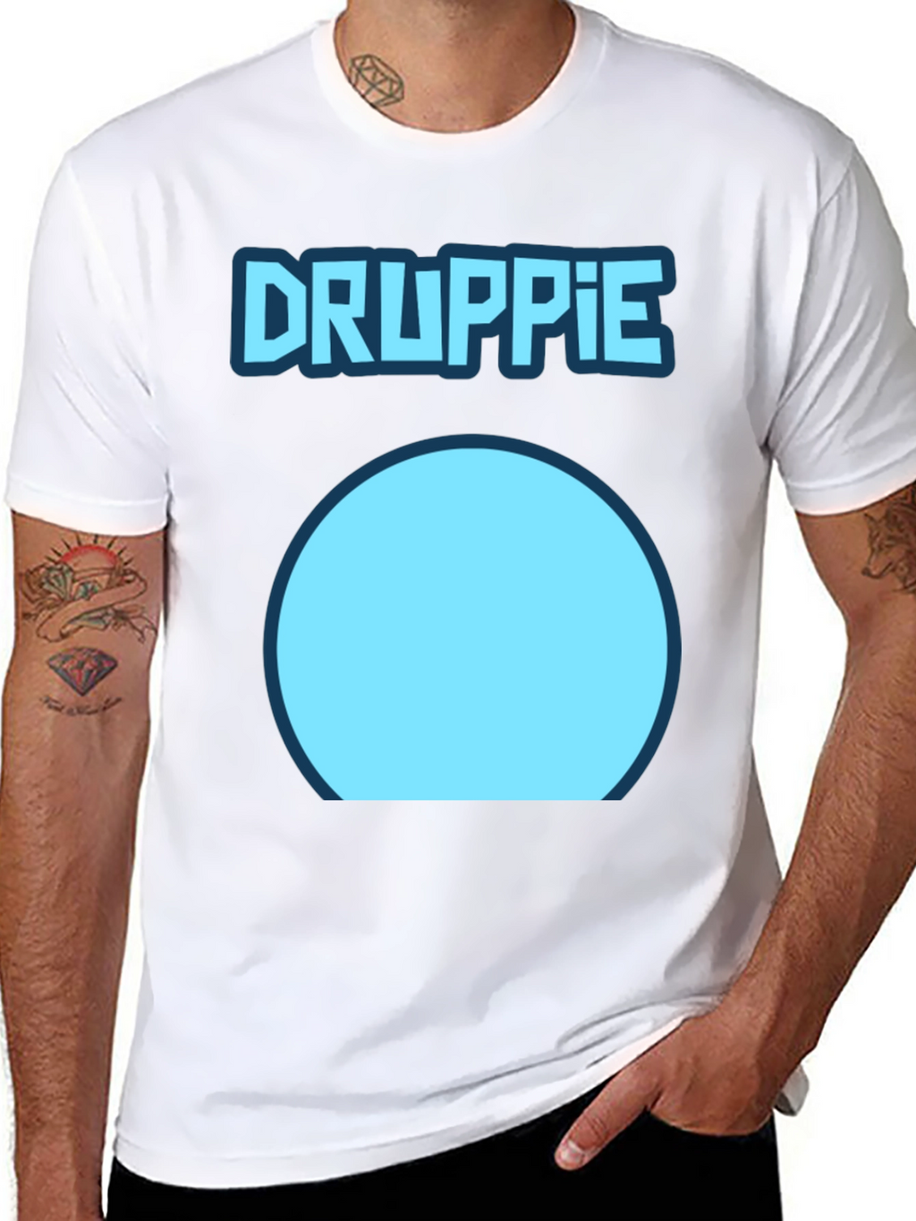 Droopie Graphic Tee - Mens Black T-Shirt