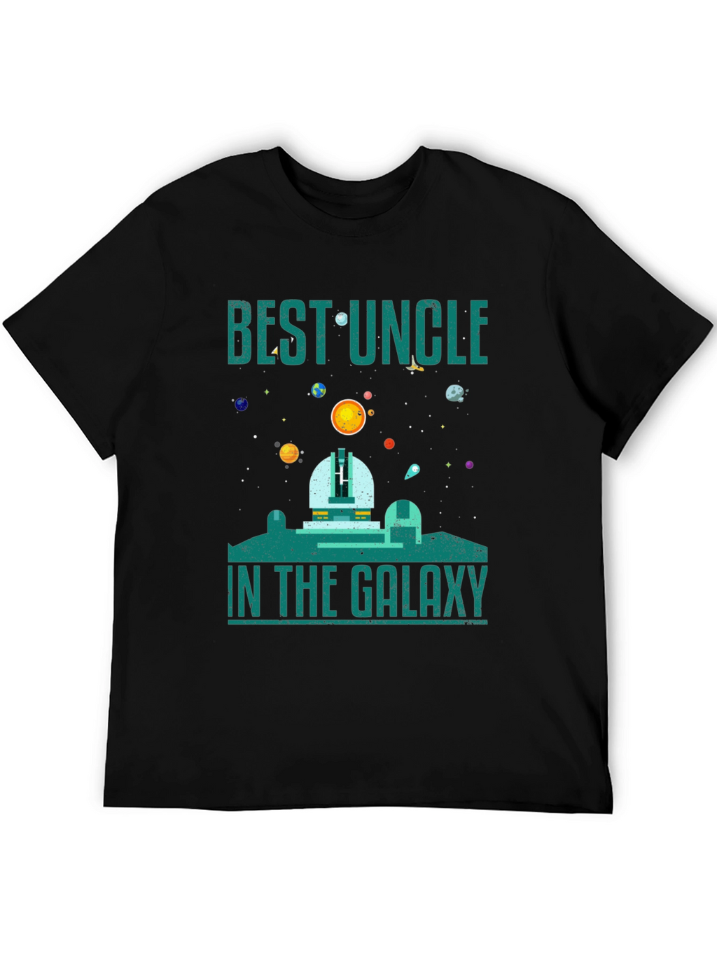 Best Uncle in the Galaxy T-Shirt - Space Design