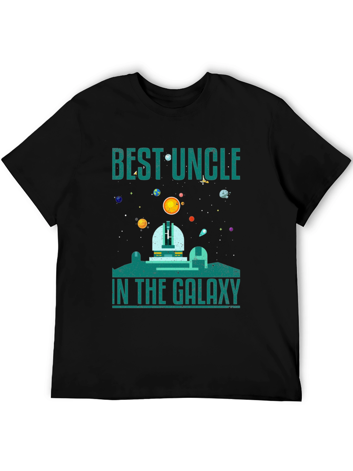 Best Uncle in the Galaxy T-Shirt - Space Design