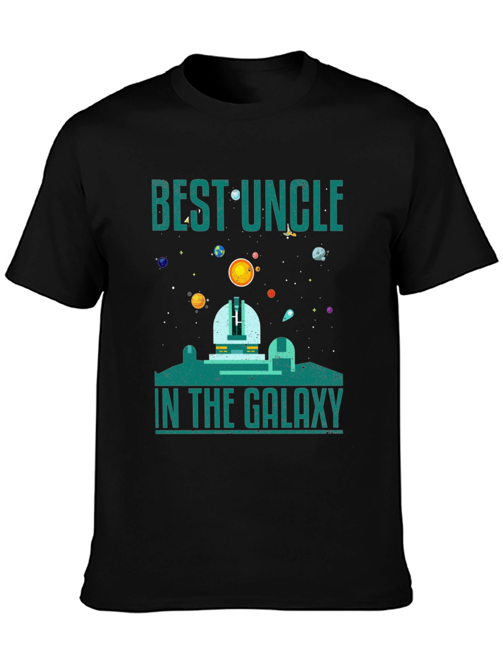 Best Uncle in the Galaxy T-Shirt - Space Design