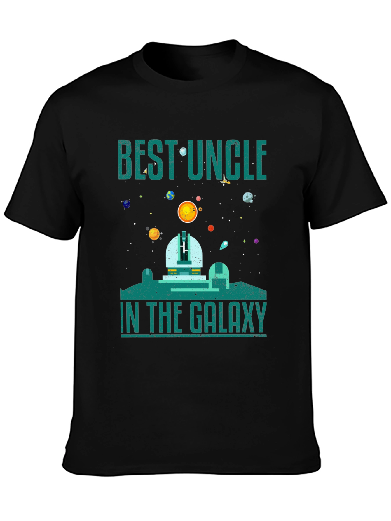 Best Uncle in the Galaxy T-Shirt - Space Design