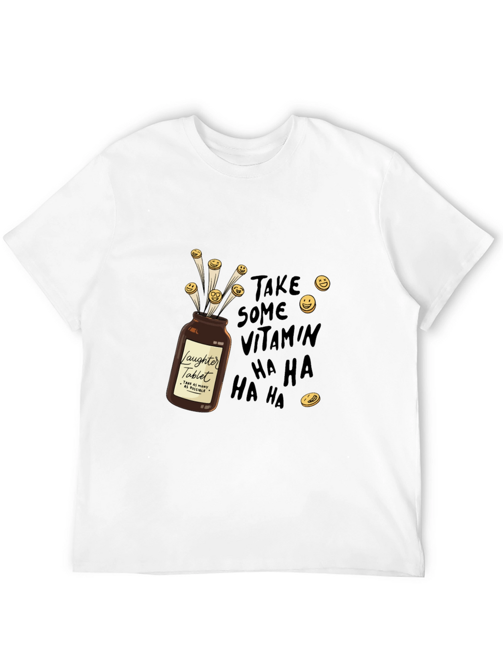 Laughter Tablet T-Shirt - Vitamin Ha Ha