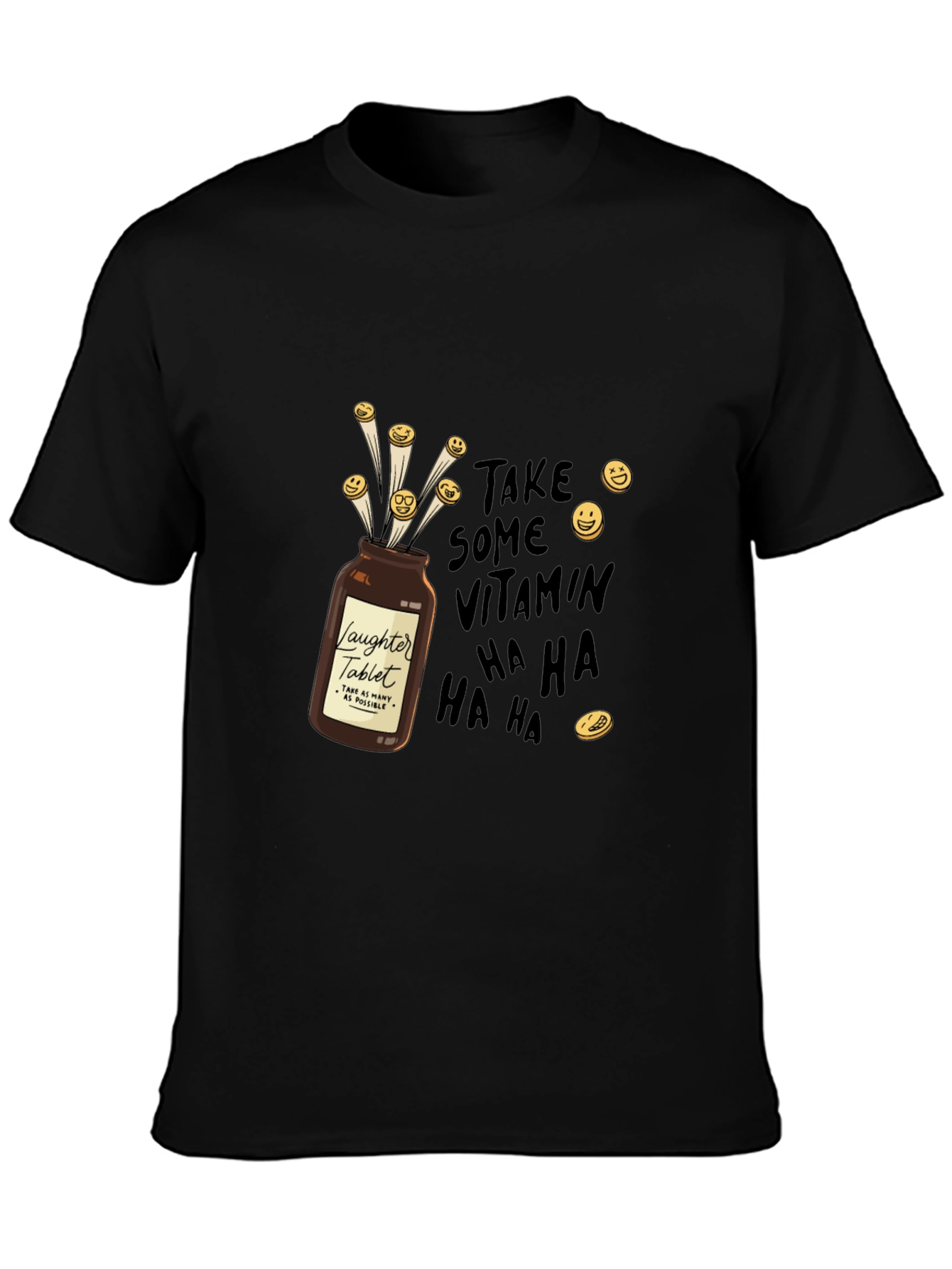 Laughter Tablet T-Shirt - Vitamin Ha Ha