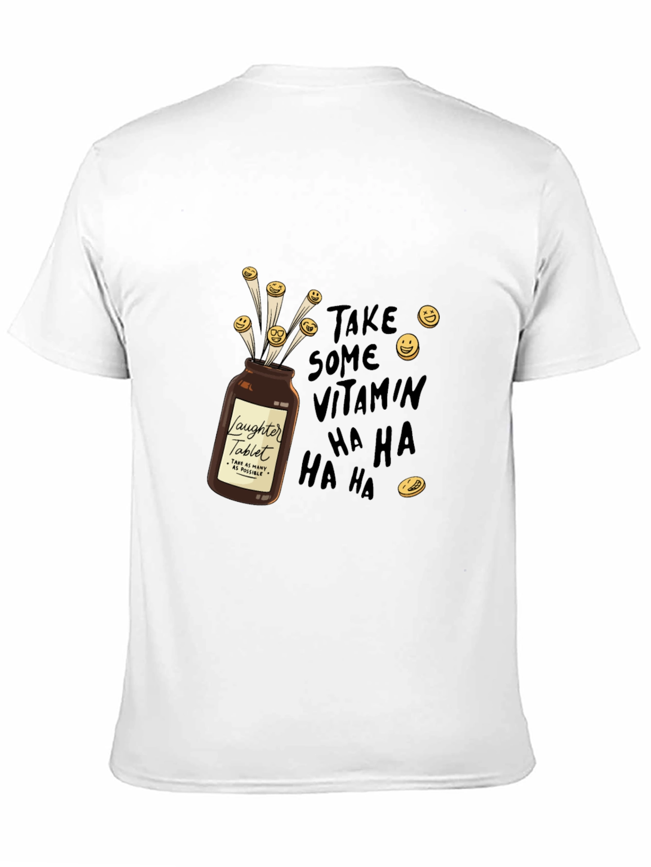 Laughter Tablet T-Shirt - Vitamin Ha Ha