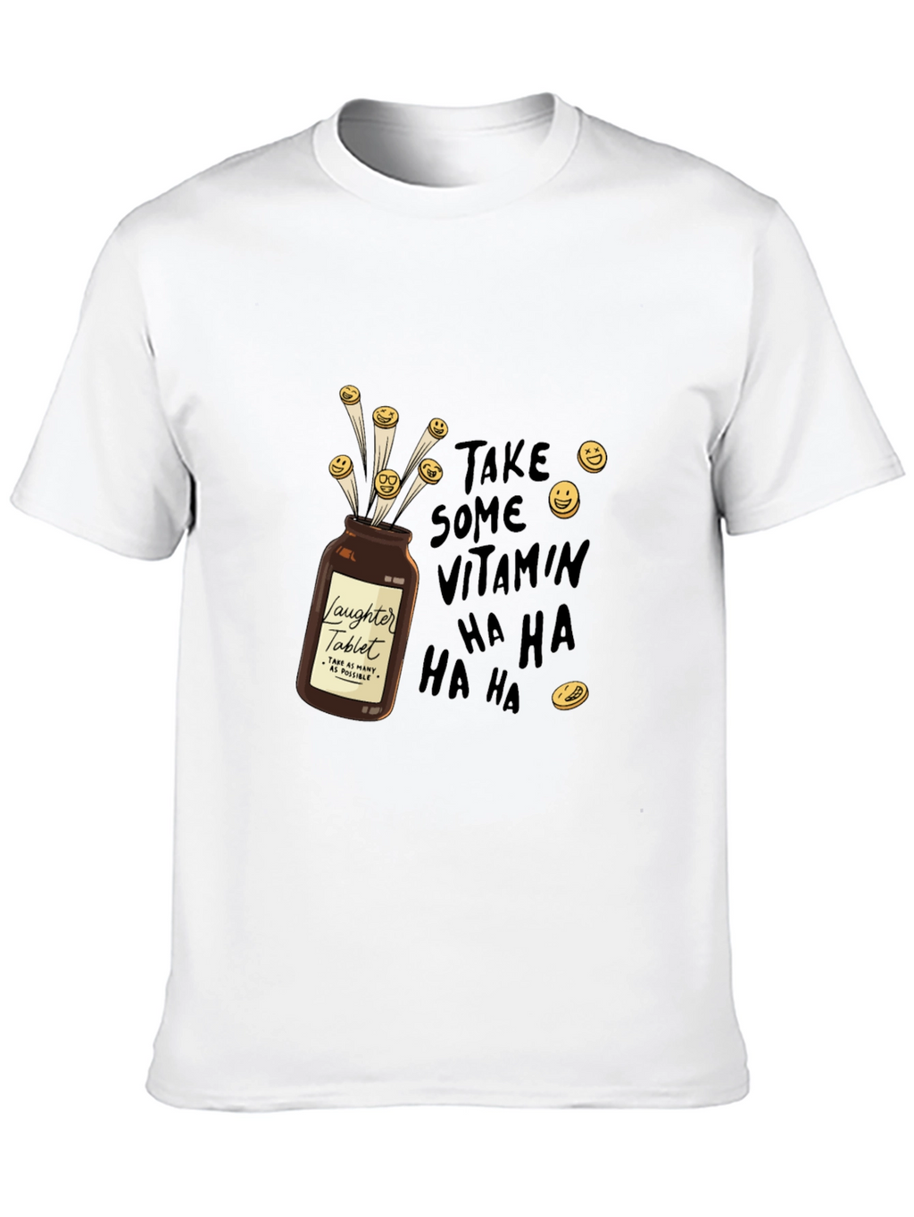 Laughter Tablet T-Shirt - Vitamin Ha Ha