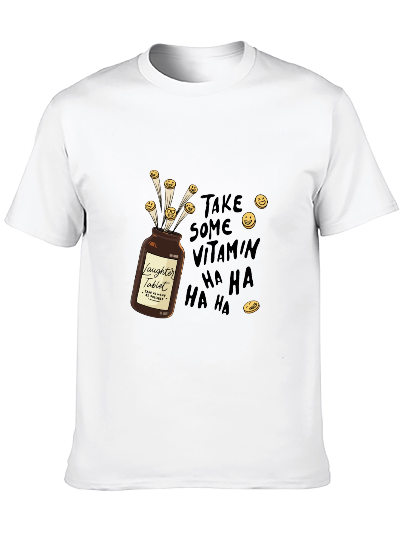 Laughter Tablet T-Shirt - Vitamin Ha Ha