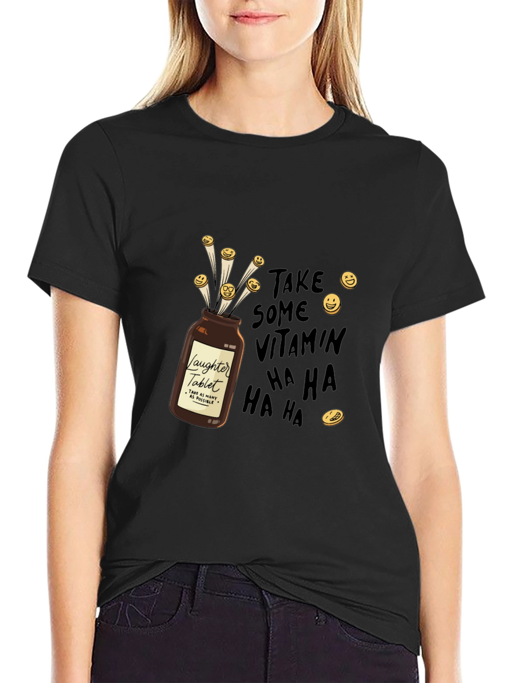 Laughter Tablet T-Shirt - Vitamin Ha Ha