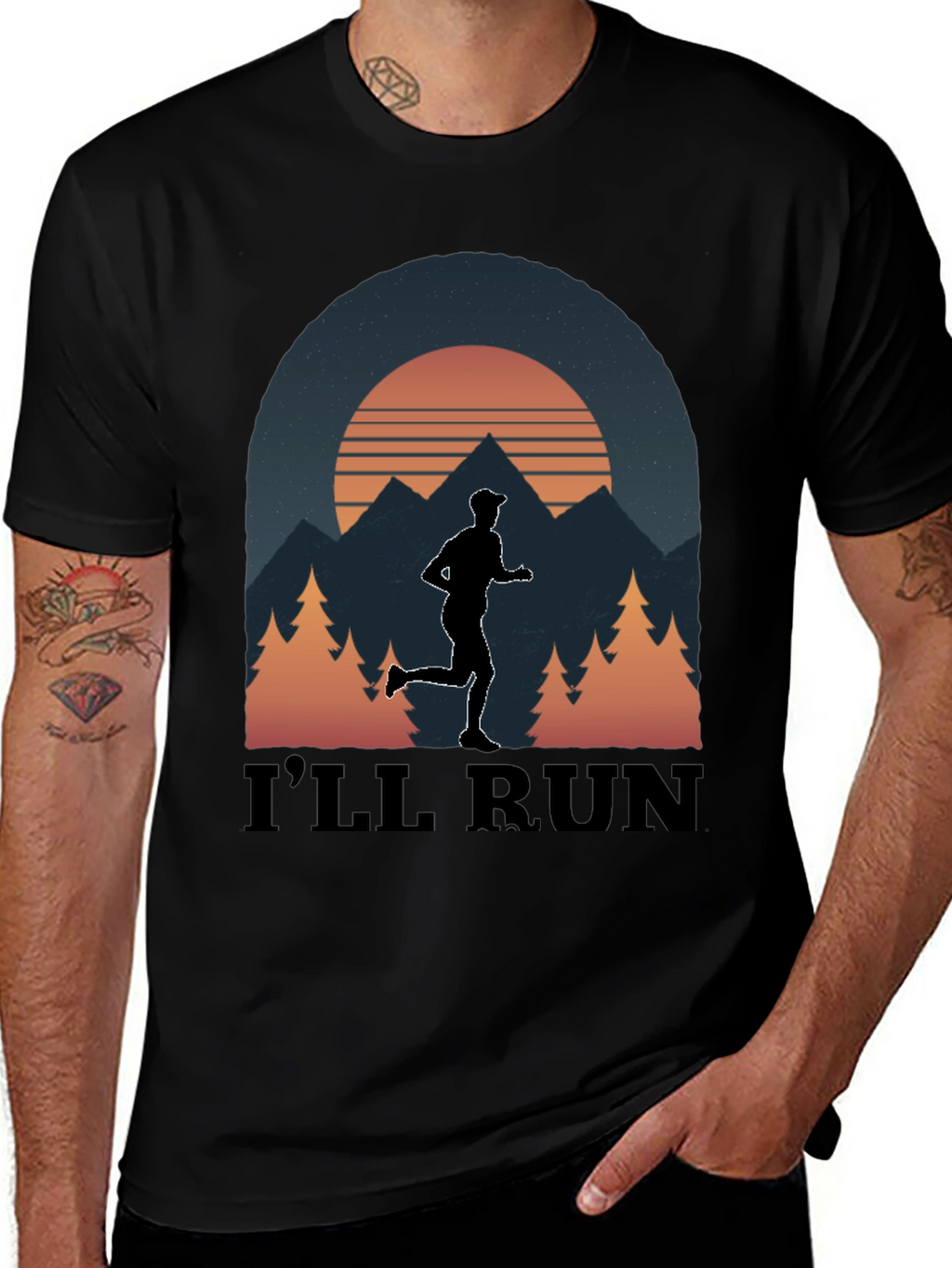 Ill Run T-Shirt Nature Graphic Tee