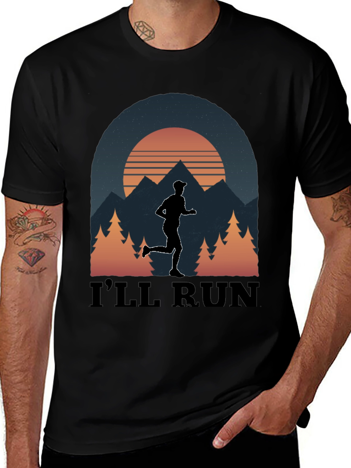Ill Run T-Shirt Nature Graphic Tee