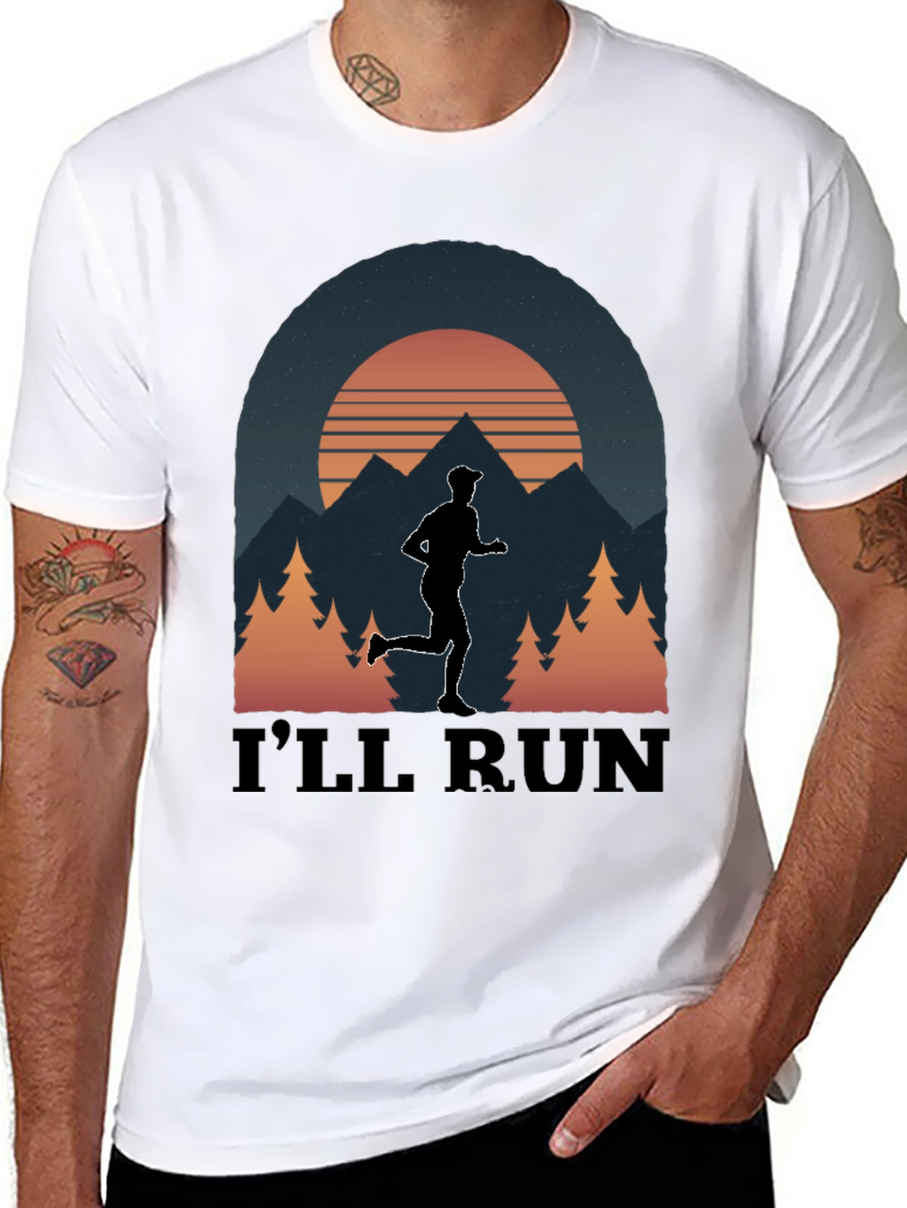 Ill Run T-Shirt Nature Graphic Tee