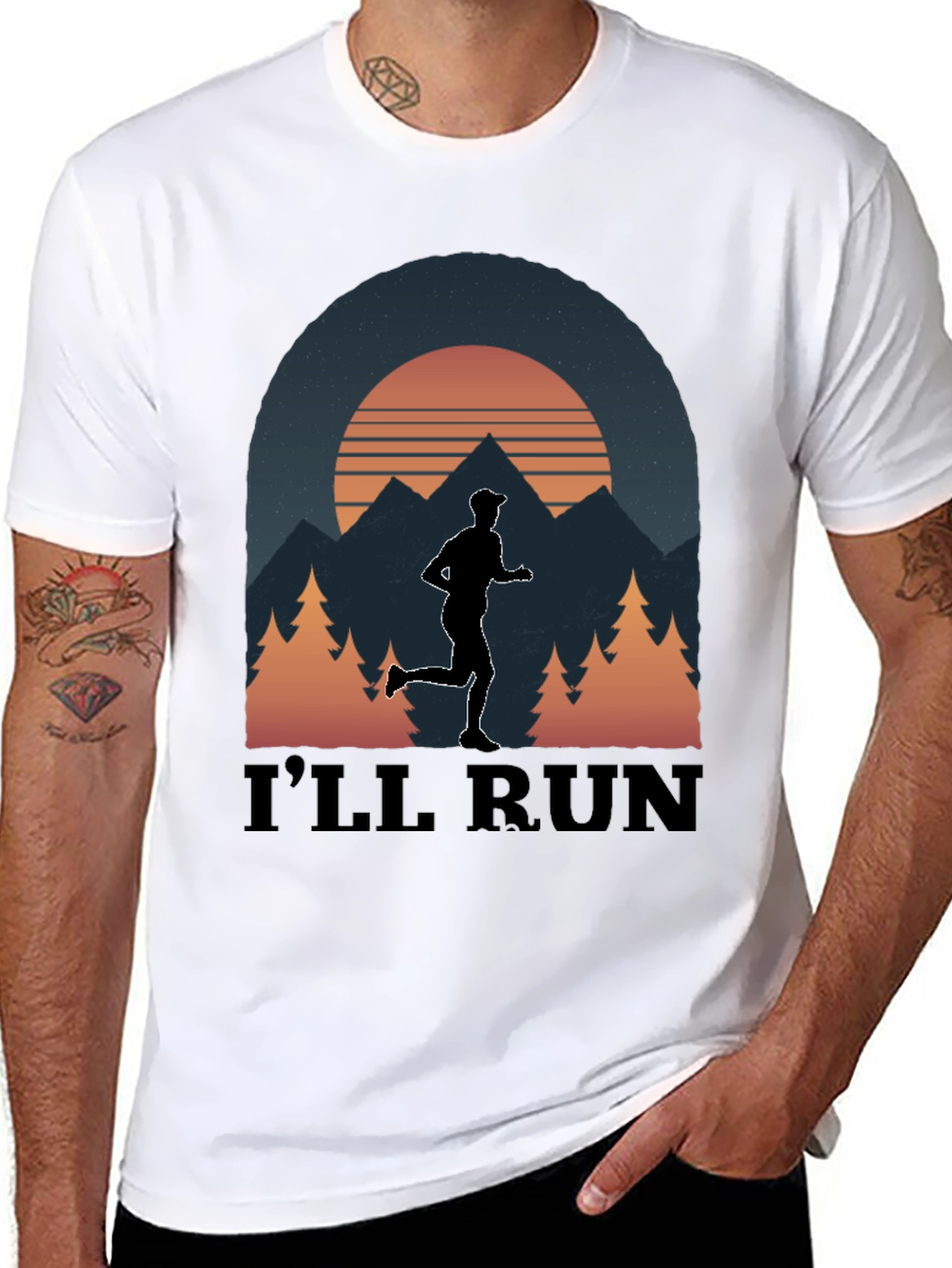 Ill Run T-Shirt Nature Graphic Tee