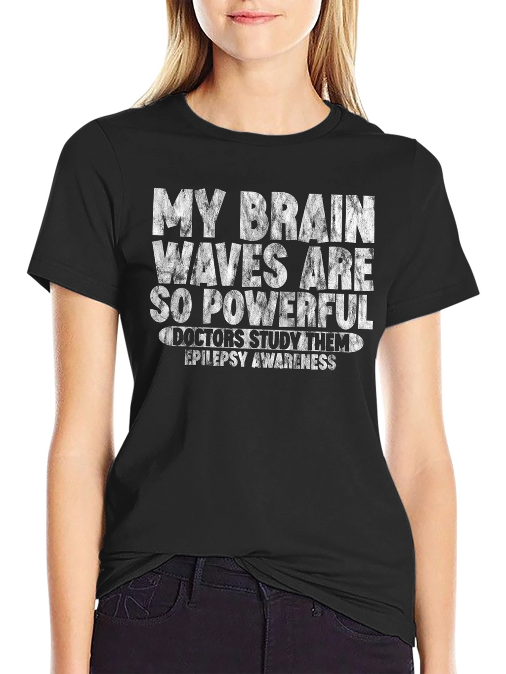 Epilepsy Awareness T-Shirt - Brain Waves