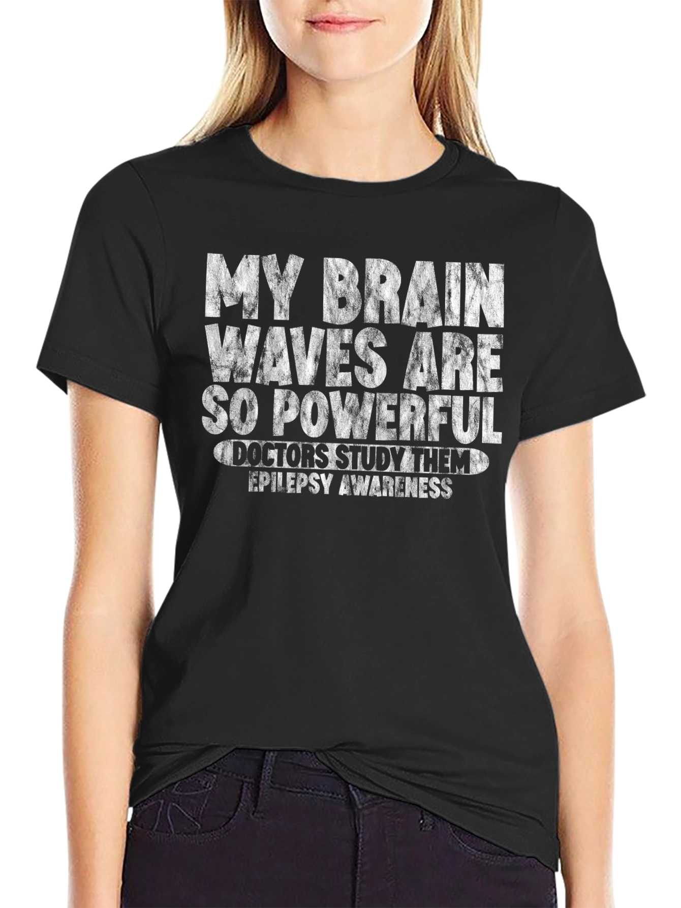Epilepsy Awareness T-Shirt - Brain Waves