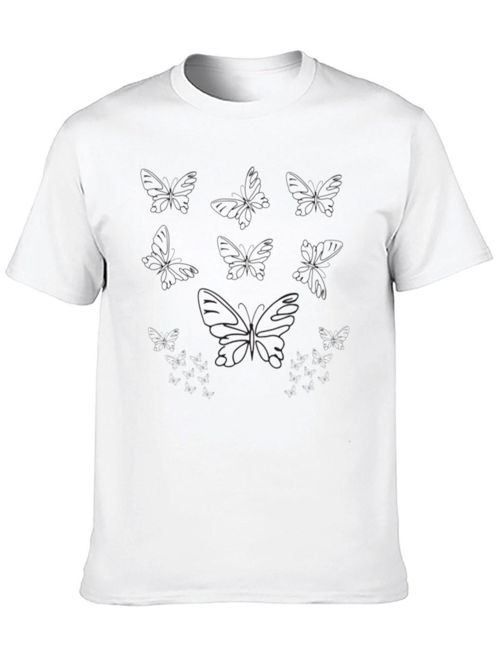 Black Butterfly Graphic Tee - Soft Cotton Comfort