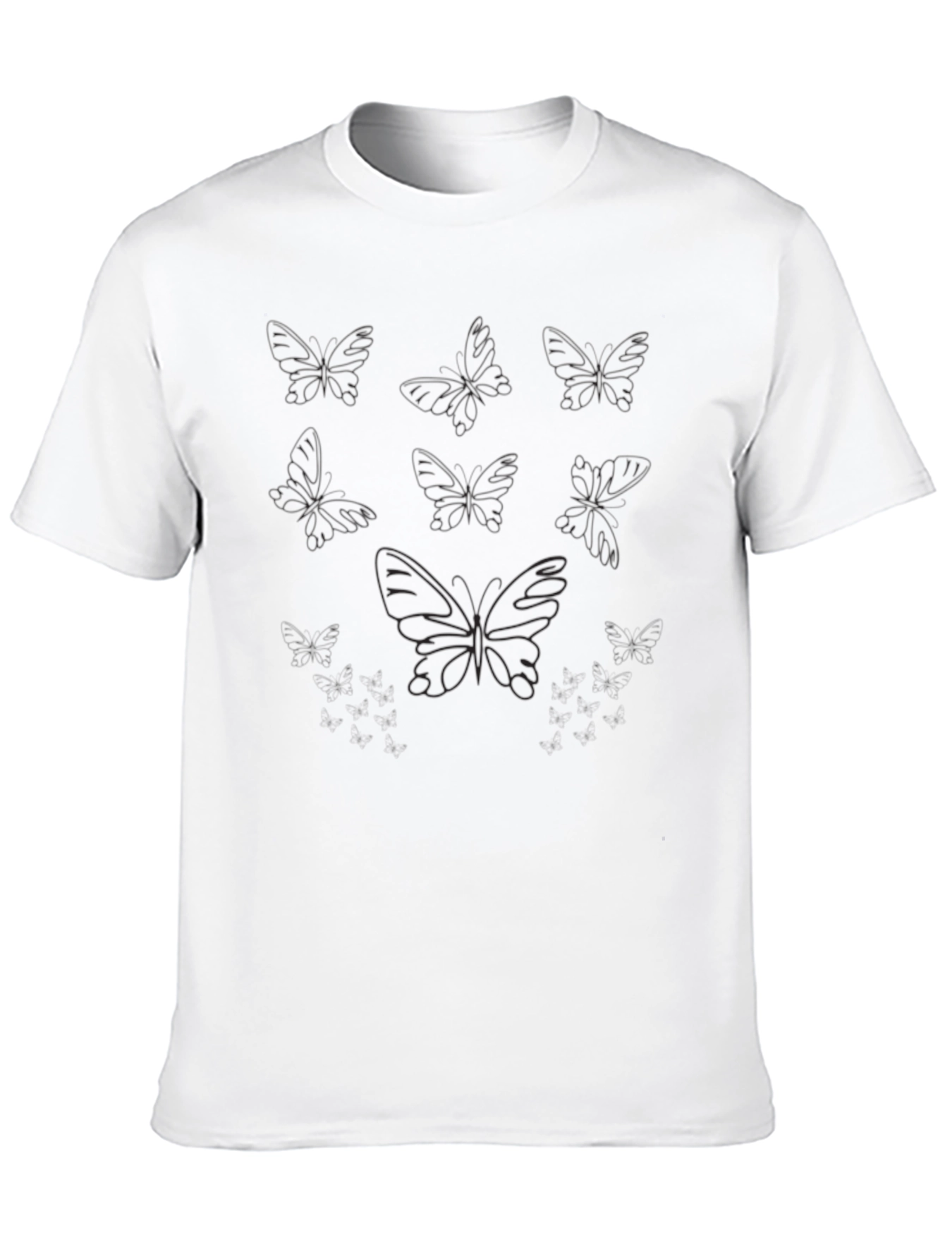 Black Butterfly Graphic Tee - Soft Cotton Comfort